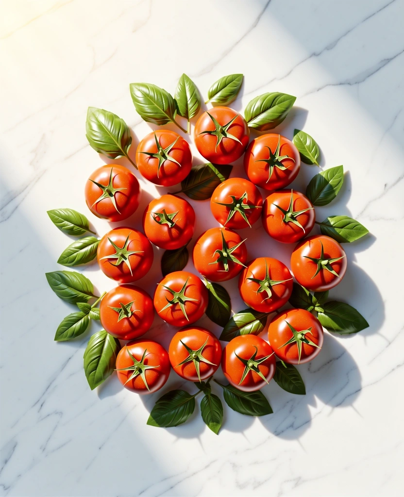 Ingredienti freschi mediterranei